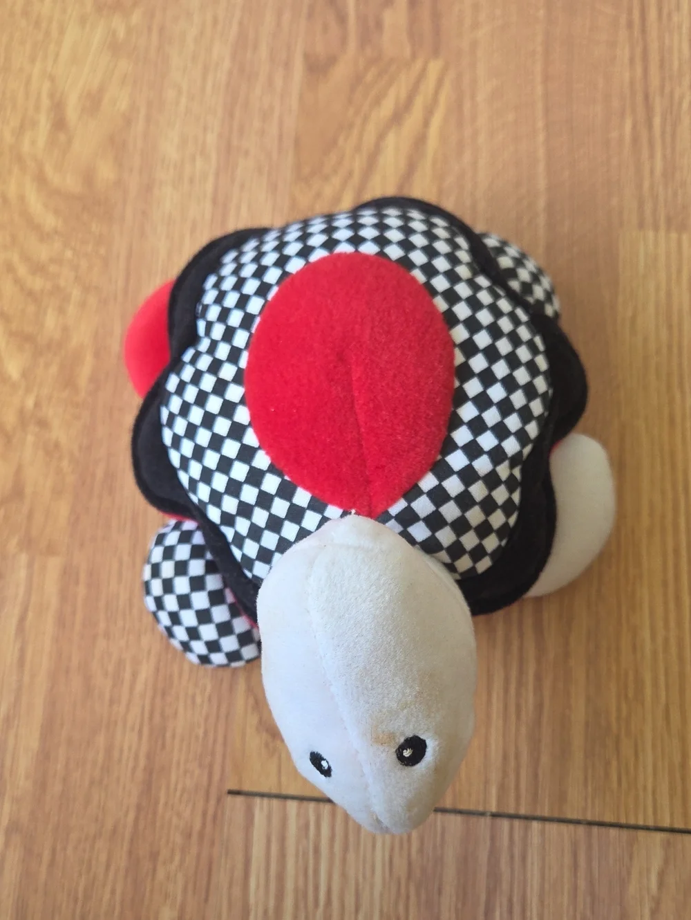 Baby Gund Rainbow Racer Turtle Red White Black Vintage